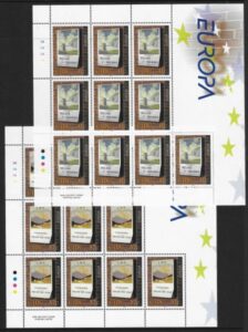 2003 Ireland  SG.1582-3 Europa - Poster Art. sheetlets of 10 U/M (MNH)