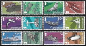 2020 South Georgia SG.750-61 Definitives (various designs) set 12 values U/M (MNH)