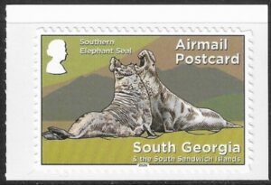 2020 South Georgia SG.762 Elephant Seal definitive self adhesive from booklet. U/M (MNH)