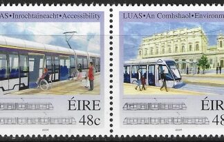 2004  Ireland.SG.1659-60  LUAS  Tram System Dublin.  set 2 values U/M (MNH)