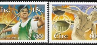 2004 Ireland  SG.1661-2 Olympic Games Athens. set 2 values U/M (MNH)