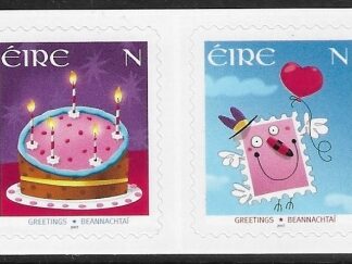 2007  Ireland  SG.1826-7  Greetings stamps self adhesive. 2 values U/M (MNH)