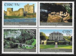2007  Ireland SG.1834-7 Castles.  set 4 values U/M (MNH)