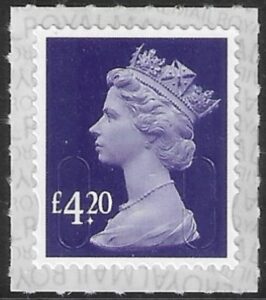U2973a £4.20 deep violet M21L SBP s/L Walsall (ISP) U/M (MNH)