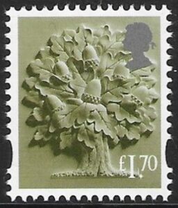 EN65 £1.70 Oak Tree (new typeface) Litho ISP/Cartor. U/M (MNH)