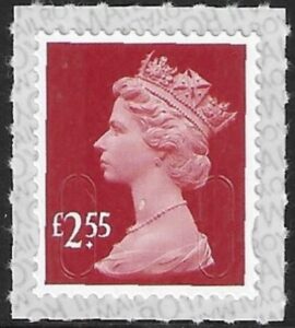 U2962 £2.55 deep rose red 'reprint' 'M20L' SBP T3 Walsall (MNH)