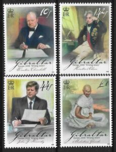 2008 Gibraltar SG.1275-8 Europa 'Letter Writing' set 4 values U/M (MNH)