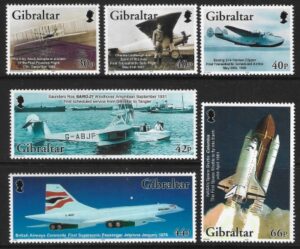 2003 Gibraltar SG.1045-50 Centenary of Powered Flight set 6 values U/M (MNH)