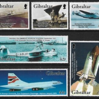 2003  Gibraltar SG.1045-50 Centenary of Powered Flight set 6 values U/M (MNH)
