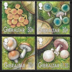2003 Gibraltar. SG.1057-60 Mushrooms of Gibraltar. set 4 values U/M (MNH)