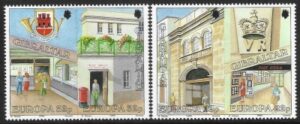 1990 Gibraltar SG.626-9 Europa - 'Post Office' set 4 values (2 pairs) U/M (MNH)