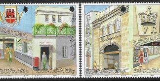 1990 Gibraltar  SG.626-9 Europa - 'Post Office' set 4 values (2 pairs) U/M (MNH)