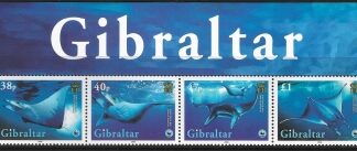 2006  Gibraltar SG.1152a (1152-5)Endangered Species strip of 4 U/M (MNH)