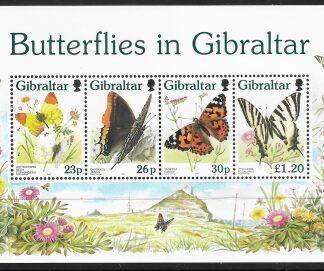 1997 Gibraltar  MS.808  Butterflies mini sheet. U/M (MNH)