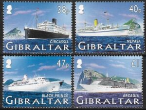2005 Gibraltar SG.1134-7 Cruise Ships set 4 values U/M (MNH)