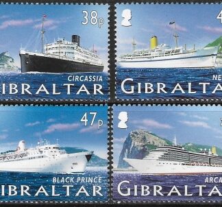 2005  Gibraltar SG.1134-7 Cruise Ships set 4 values U/M (MNH)
