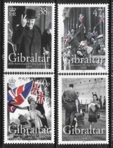2005 Gibraltar SG.1129-32 60th anniversary of VE Day set 4 values U/M (MNH)