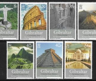 2008  Gibraltar SG.1279-85  The New 7 Wonder of The World set 7 values U/M (MNH)