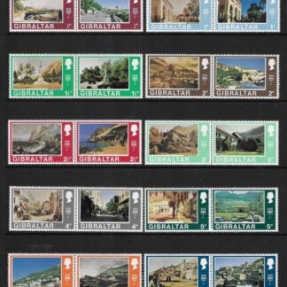 1971  Gibraltar  SG.255-86 Decimal Currency set 32 values (16 pairs) U/M (MNH)