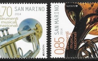 2014 San Marino  SG.2336-7 Europa 'Musical Instruments'  set 2 values U/M (MNH)