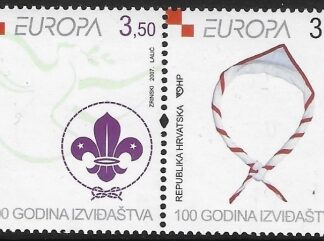 2007 Croatia  SG.886-7 Europa 'Scouting' set 2 values U/M (MNH)