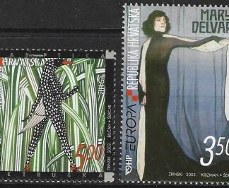 2003  Croatia  SG.732-3 Europa  'Poster Art'   set 2 values U/M (MNH)