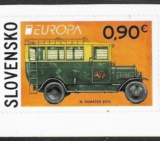 2013  Slovakia  SG.658 Europa 'Postal Transport '  S/adh. ex booklet U/M (MNH)