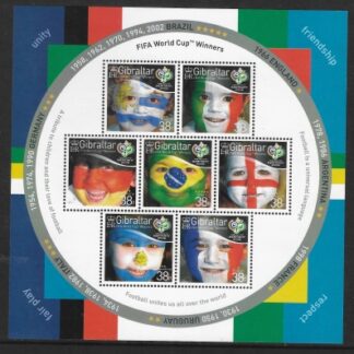 2006  Gibraltar  SG.1161-7 World Cup Football - Germany    set 8 values U/M (MNH)