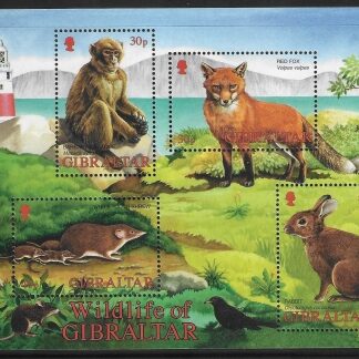 2002  Gibraltar  MS.1015  Wildlife of Gibraltar. mini sheet  U/M (MNH)