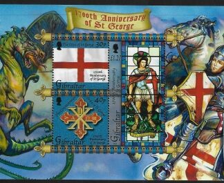 2003  Gibraltar  MS.1055. 1700th Death Anniv. of St. George  mini sheet. U/M (MNH)