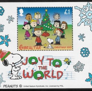 2003  Gibraltar  MS.1071  Christmas.  mini sheet. U/M (MNH)