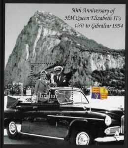 2004 Gibraltar MS.1082 50th Anniv. of the Visit of QEII. mini sheet. U/M (MNH)