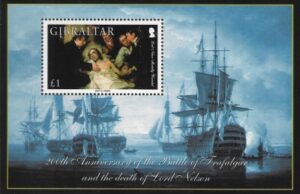 2005 Gibraltar MS.1144 Bicent. of Battle of Trafalgar (2nd issue). mini sheet. U/M (MNH)