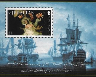 2005  Gibraltar  MS.1144  Bicent. of Battle of Trafalgar (2nd issue).  mini sheet. U/M (MNH)