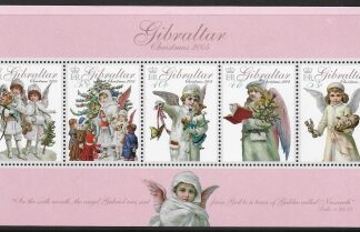 2005  Gibraltar  MS.1151.  Christmas Angels.  mini sheet. U/M (MNH)