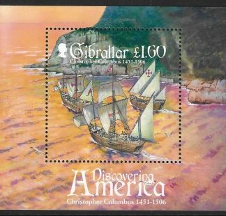 2006  Gibraltar  MS.1195.   500th Death Anniv. of Columbus.  mini sheet. U/M (MNH)