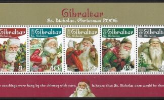 2006  Gibraltar  MS.1190.   Christmas - St Nicholas.  mini sheet. U/M (MNH)