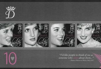 2007  Gibraltar  MS.1206  10th Death Anniv. Princess Diana.  mini sheet. U/M (MNH)