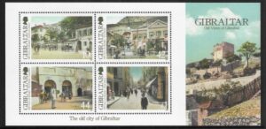 2009 Gibraltar MS.1341 Old Views of Gibraltar. mini sheet. U/M (MNH)