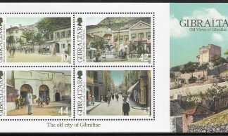 2009  Gibraltar  MS.1341  Old Views of Gibraltar.  mini sheet. U/M (MNH)