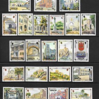 1993 Gibraltar SG.695-708  Architectural Heritage set 22 values U/M (MNH
