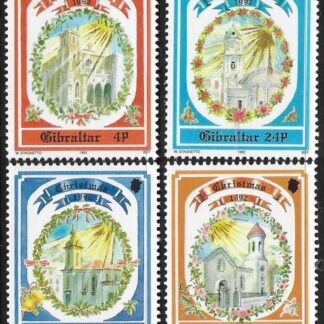 1992  Gibraltar  SG.686-9  Christmas 'Churches' set 4 values  U/M (MNH)