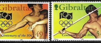 1994  Gibraltar  SG.730-1 Centenary of IOC set 2 values  U/M (MNH)
