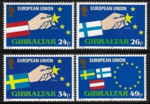 1995 Gibraltar SG.736-9 Expansion of EU. set 4 values U/M (MNH)