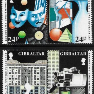 1993  Gibraltar  SG.690-3  Europa 'Contempary Art'  set 4 values  U/M (MNH)