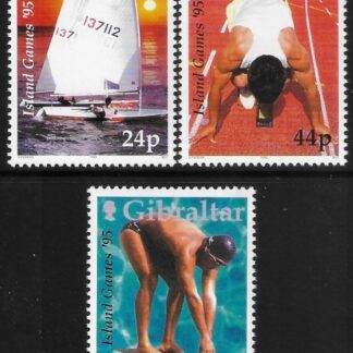 1995  Gibraltar  SG.745-7   Island Games 95  set 3 values  U/M (MNH)