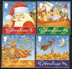 1995  Gibraltar  SG.757-60 Christmas   set 4 values  U/M (MNH)