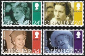 1996 Gibraltar SG.767-70 Europa 'Famous Women' set 4 values U/M (MNH)
