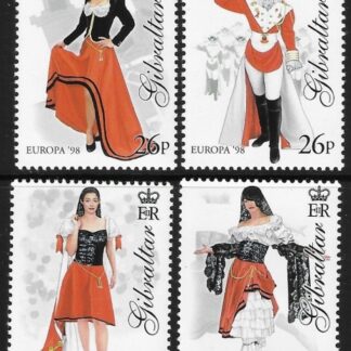 1998  Gibraltar  SG.834-7  Europa 'Festivals National Day'   set 4 values U/M (MNH)