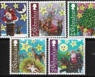 2008  Gibraltar  SG.1302-6  Christmas Songs and Carols   set 5 values U/M (MNH)